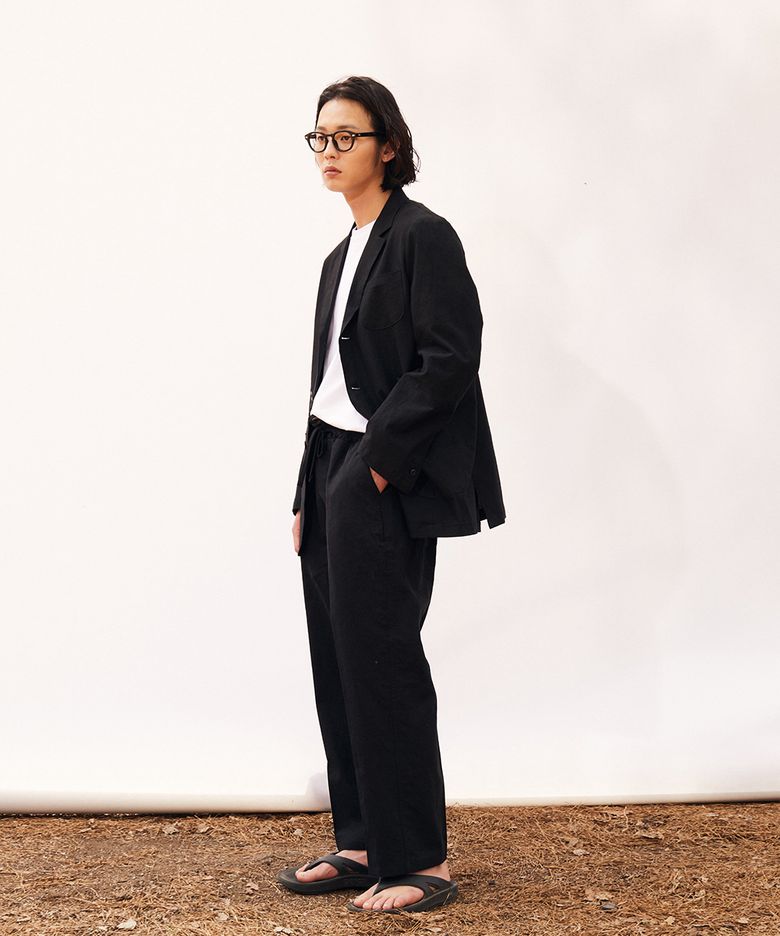 소소 린넨 팬츠 셋업 (BLACK)