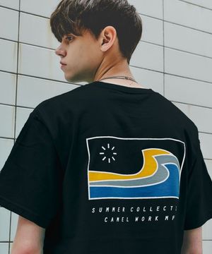 빅웨이브 반팔티셔츠(블랙)