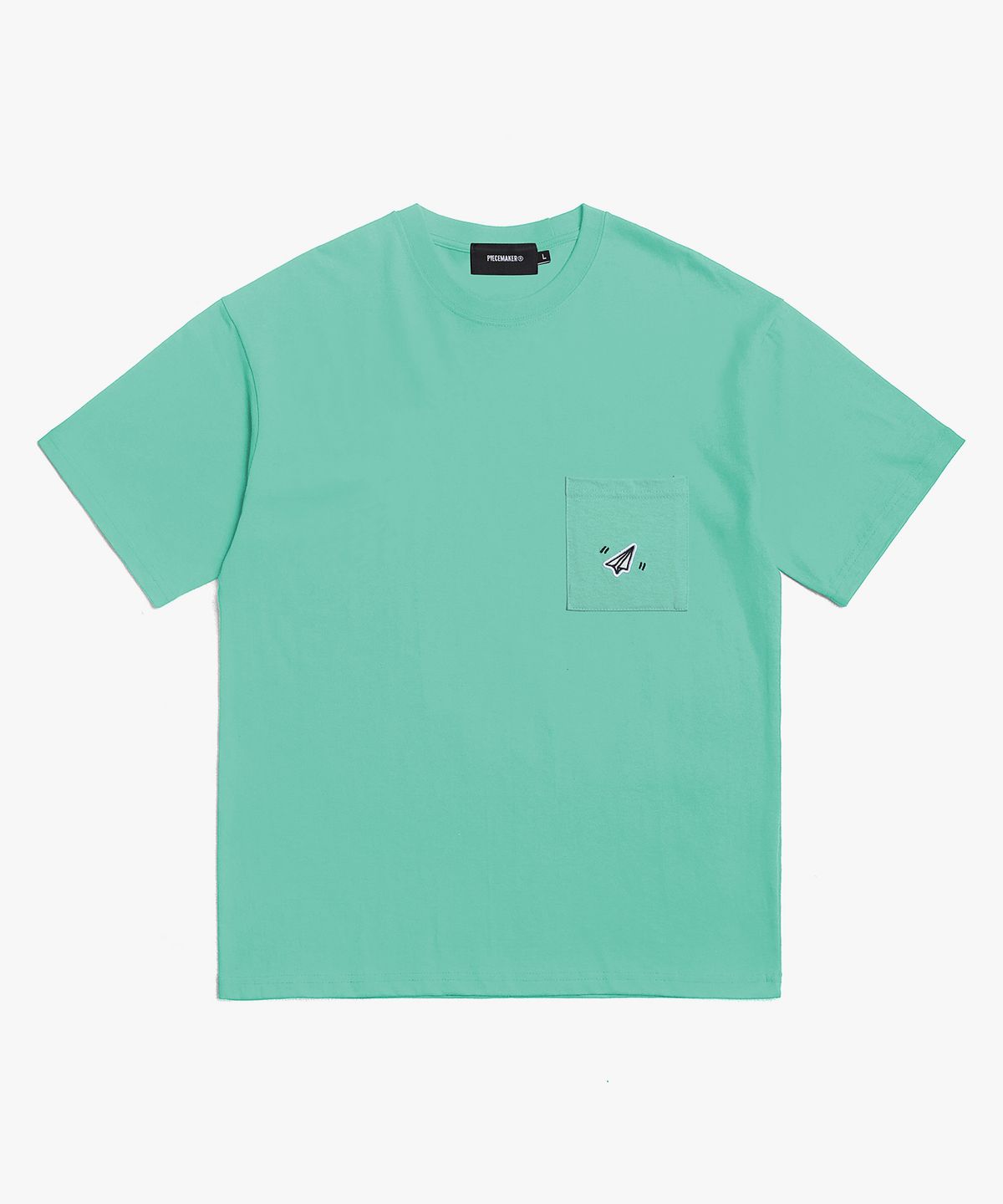 피스메이커(PIECE MAKER) PAPER ICON POCKET TSHIRTS (MINT)