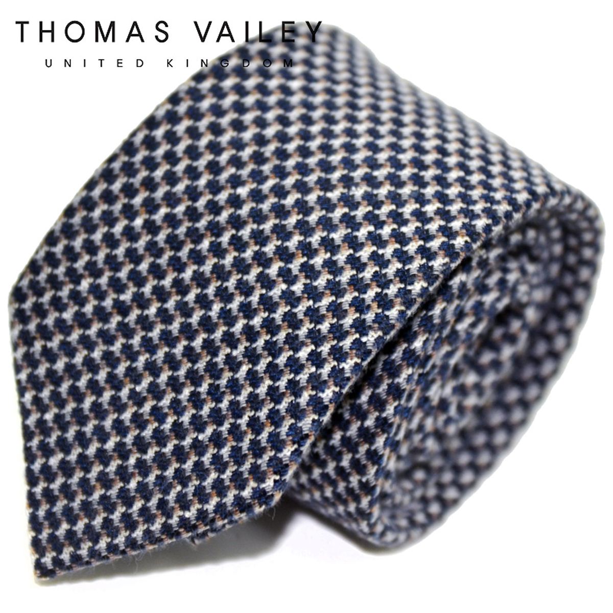 토마스 베일리(THOMAS VAILEY) 넥타이-자카드 네이비 7.5cm