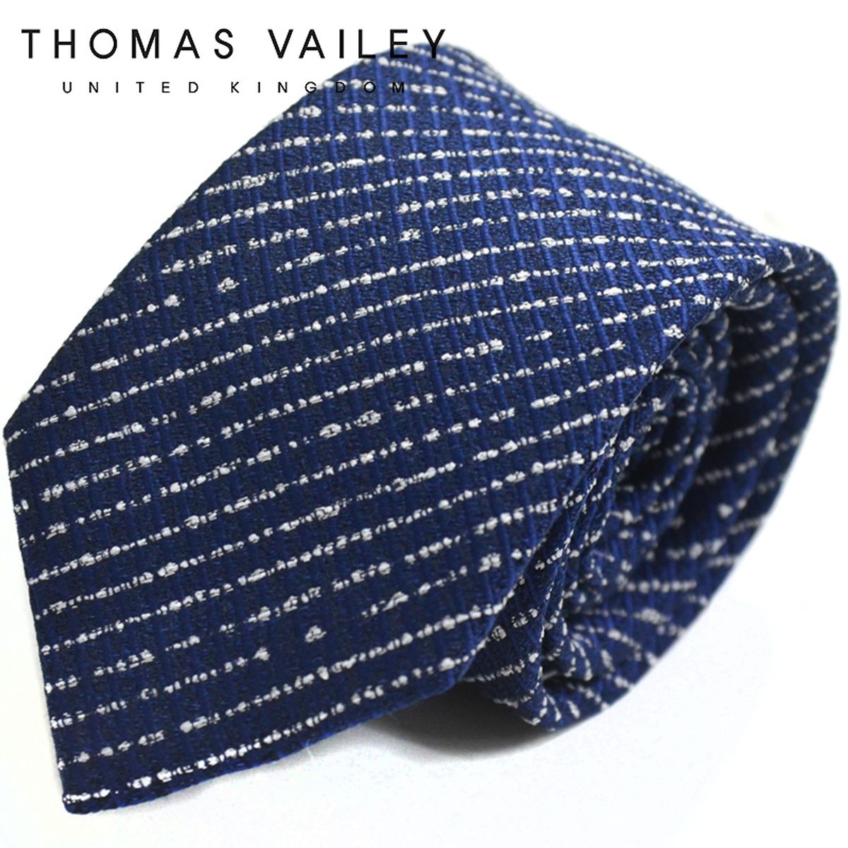 토마스 베일리(THOMAS VAILEY) 실크넥타이-몬순 네이비 7.5cm