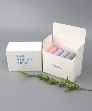 남녀공용 골지 양말 선물 세트 L 5켤레 (6종)