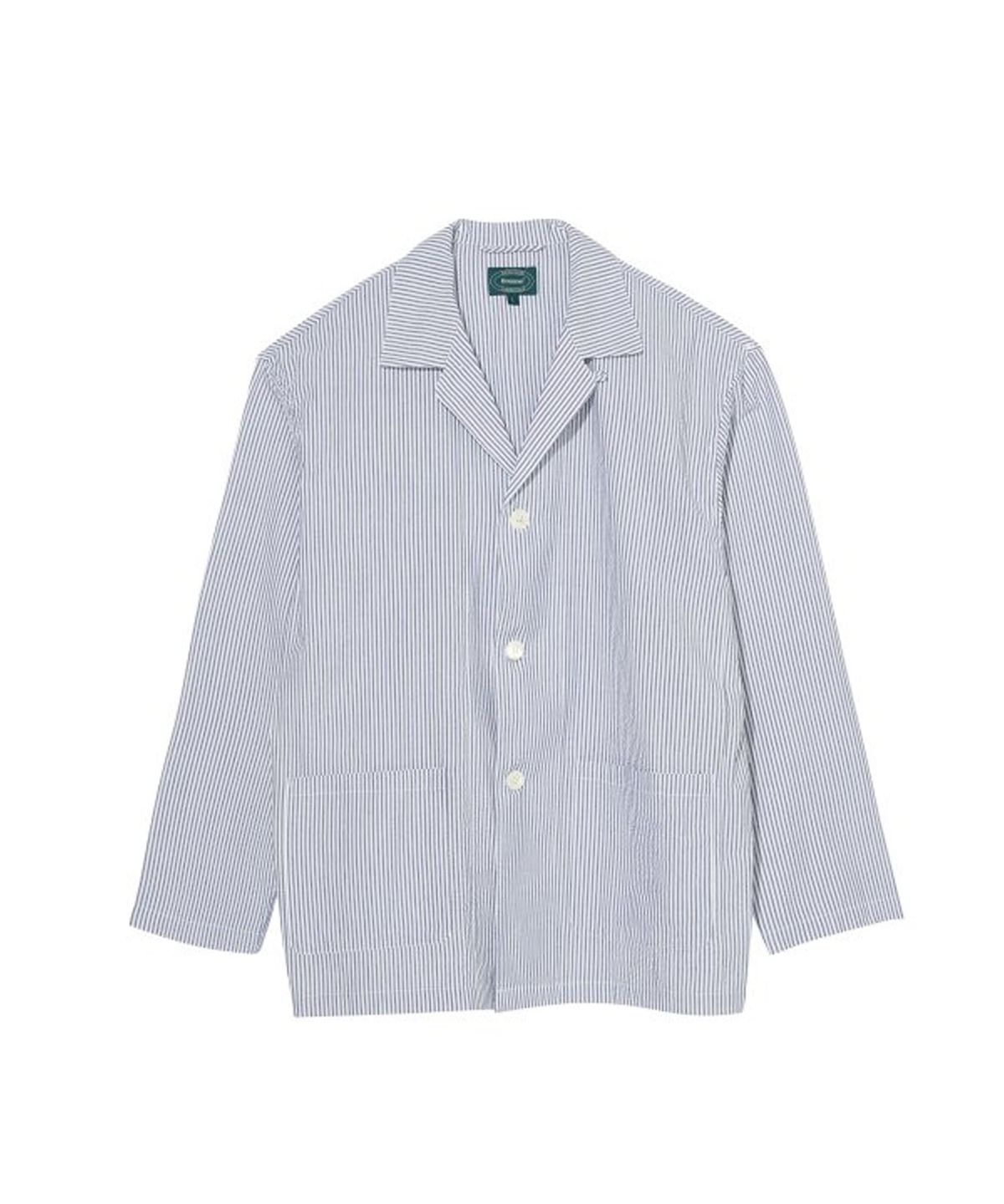 브루먼(BRUMAN) Seersucker Stripe Jacket(Navy)