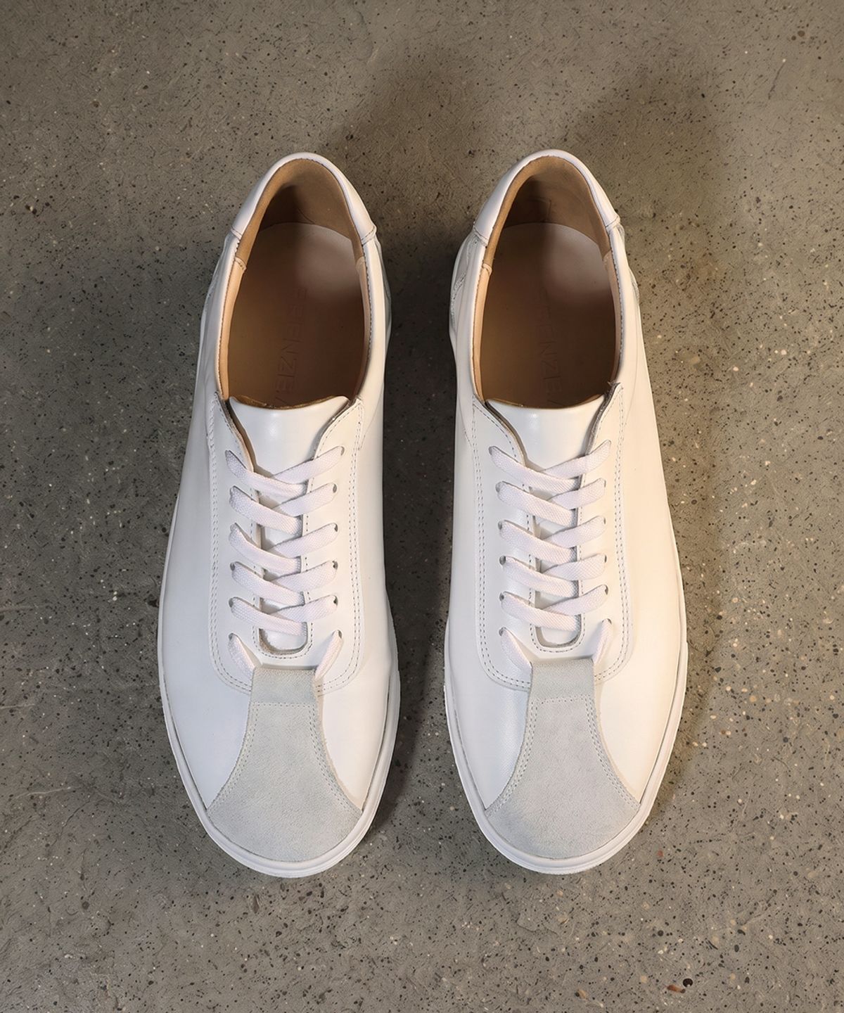 피렌체 아뜨리에(FIRENZE ATELIER) 핸드메이드 코르테즈 스니커즈 2282 [CREAM WHITE+SUEDE]