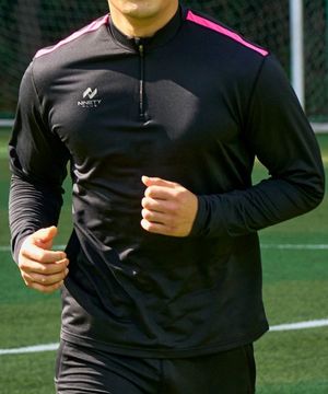 포지 엘리트 하프집업V2 - 블랙/핑크