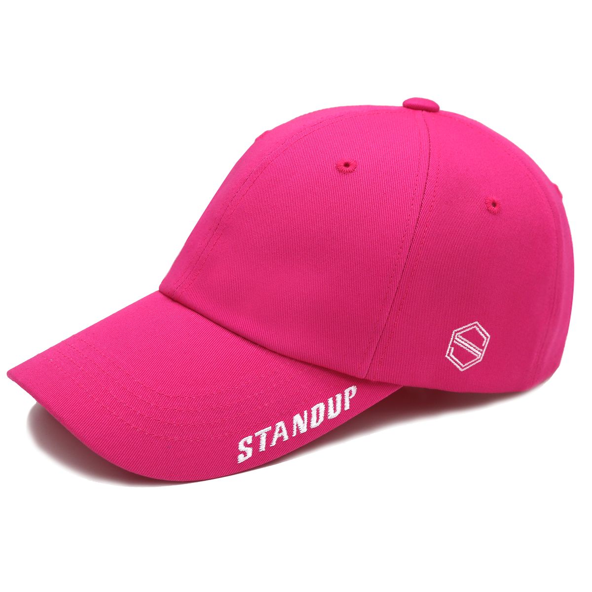 스탠드업(STANDUP) 바이저스탠드업 체리핑크 컬러 볼캡(레귤러핏)