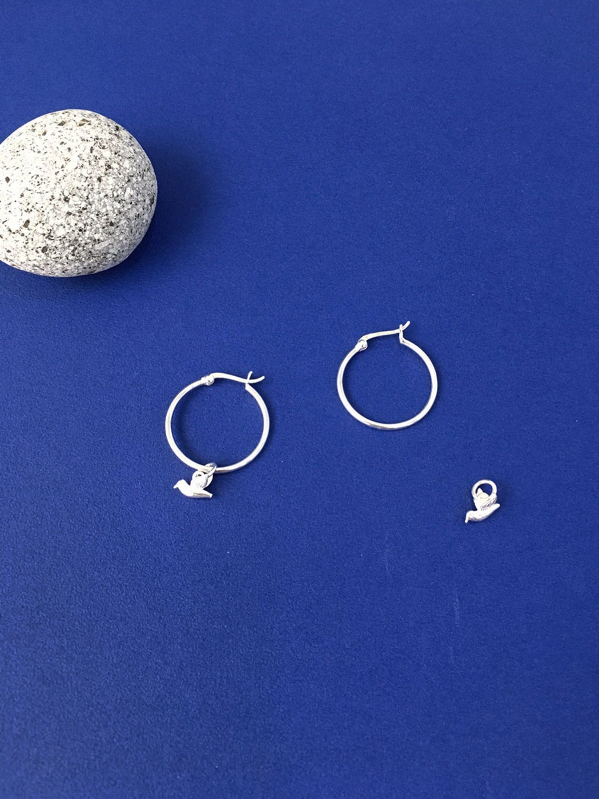 삿치(SATTCHI) BIRD SILVER HOOP