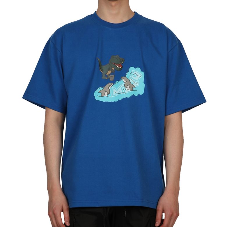 Dino Dolphin T-shirts [Blue]
