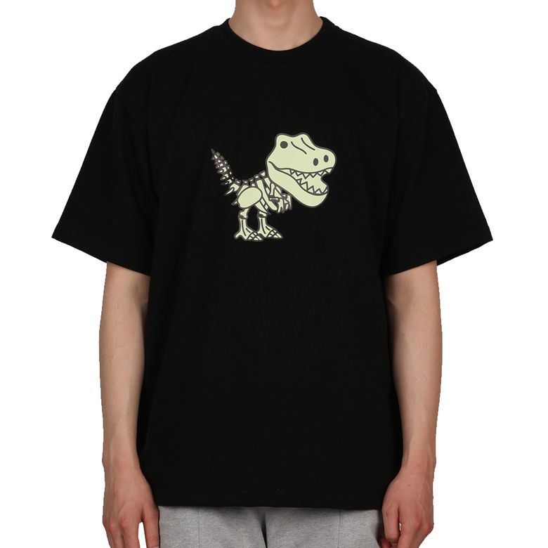 Skull Dino T-shirts [Black]