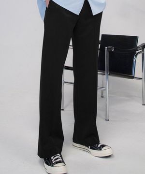 세미 부츠컷 슬랙스 [블랙]