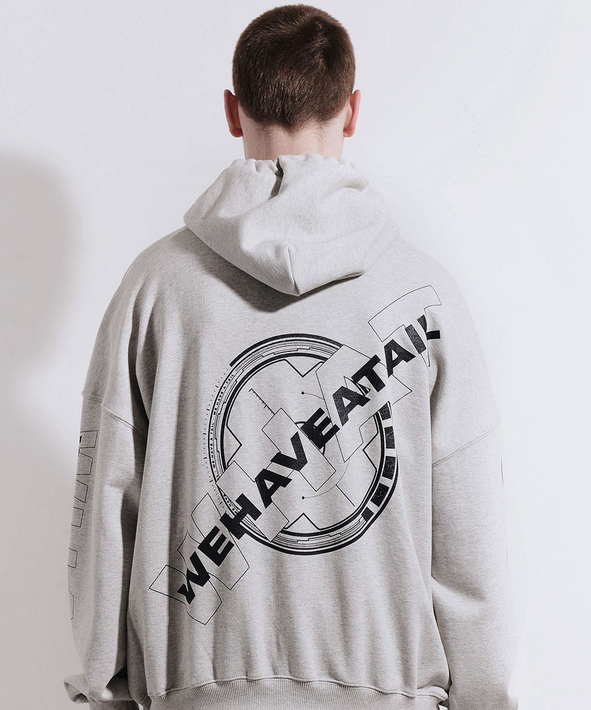 위해브어테일(WE HAVE A TAIL) ELMS HOODIE (GREY)