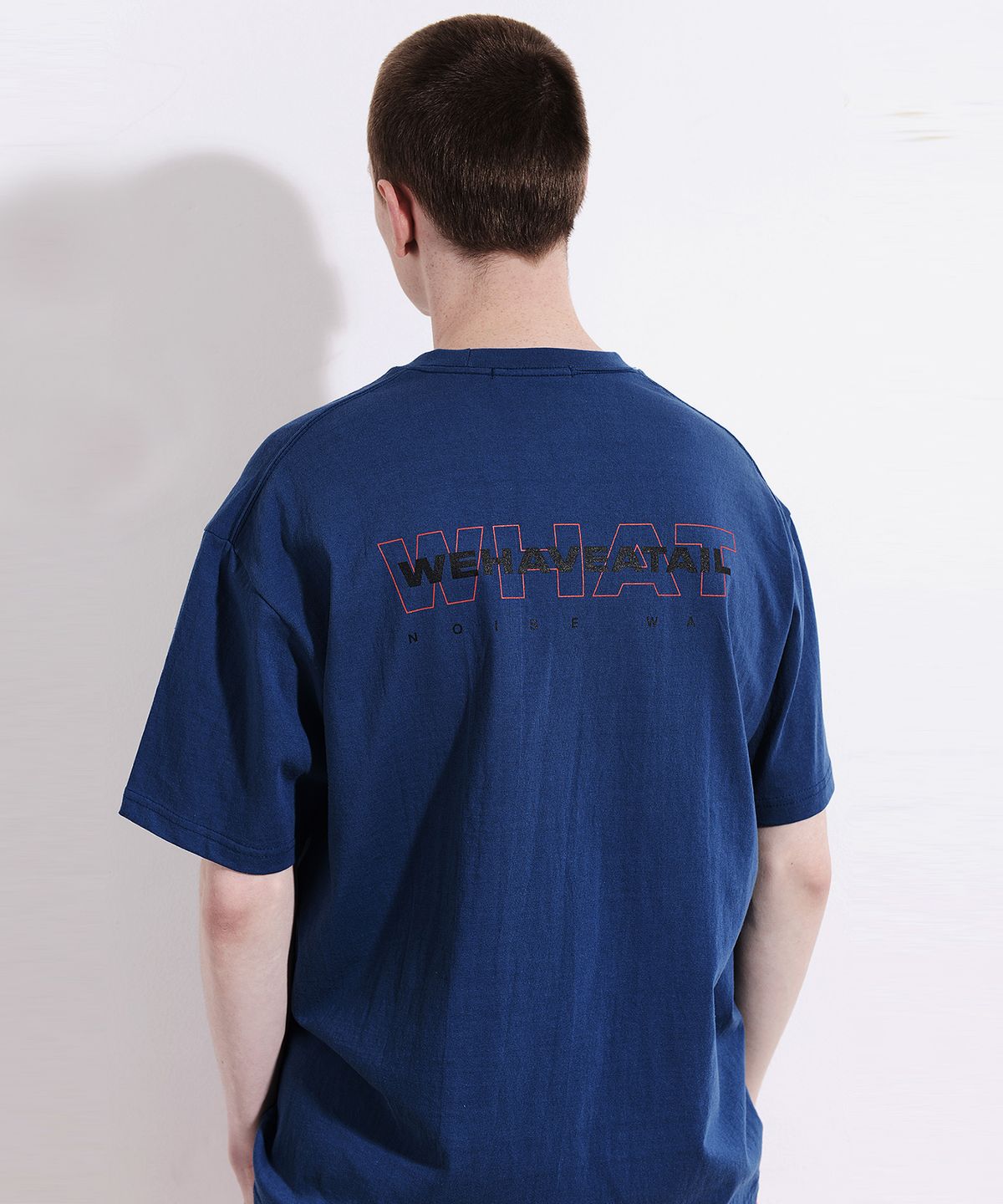 위해브어테일(WE HAVE A TAIL) OG LOGO TSHIRTS (NAVY)