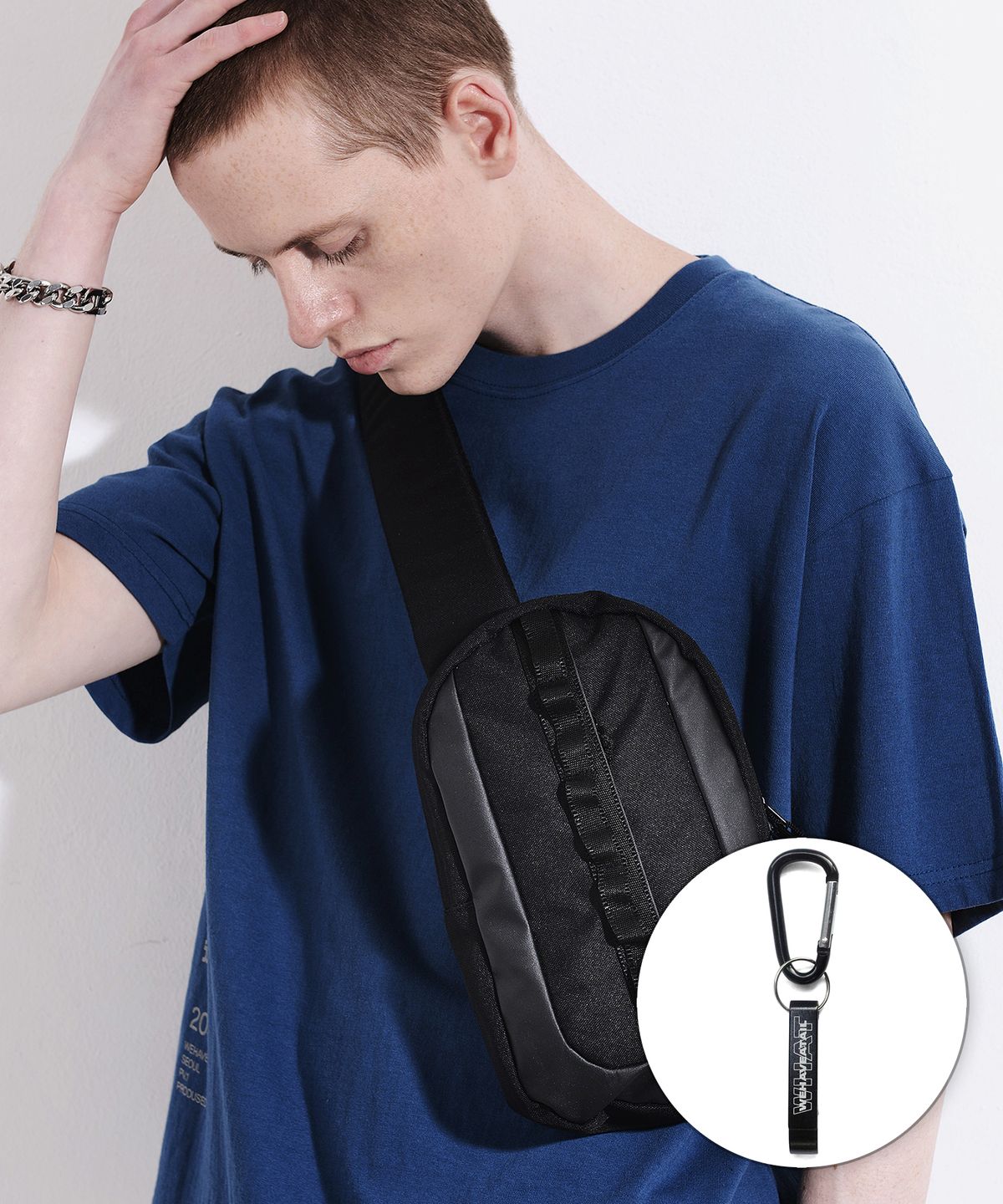 위해브어테일(WE HAVE A TAIL) TAIL SLING BAG (BLACK)