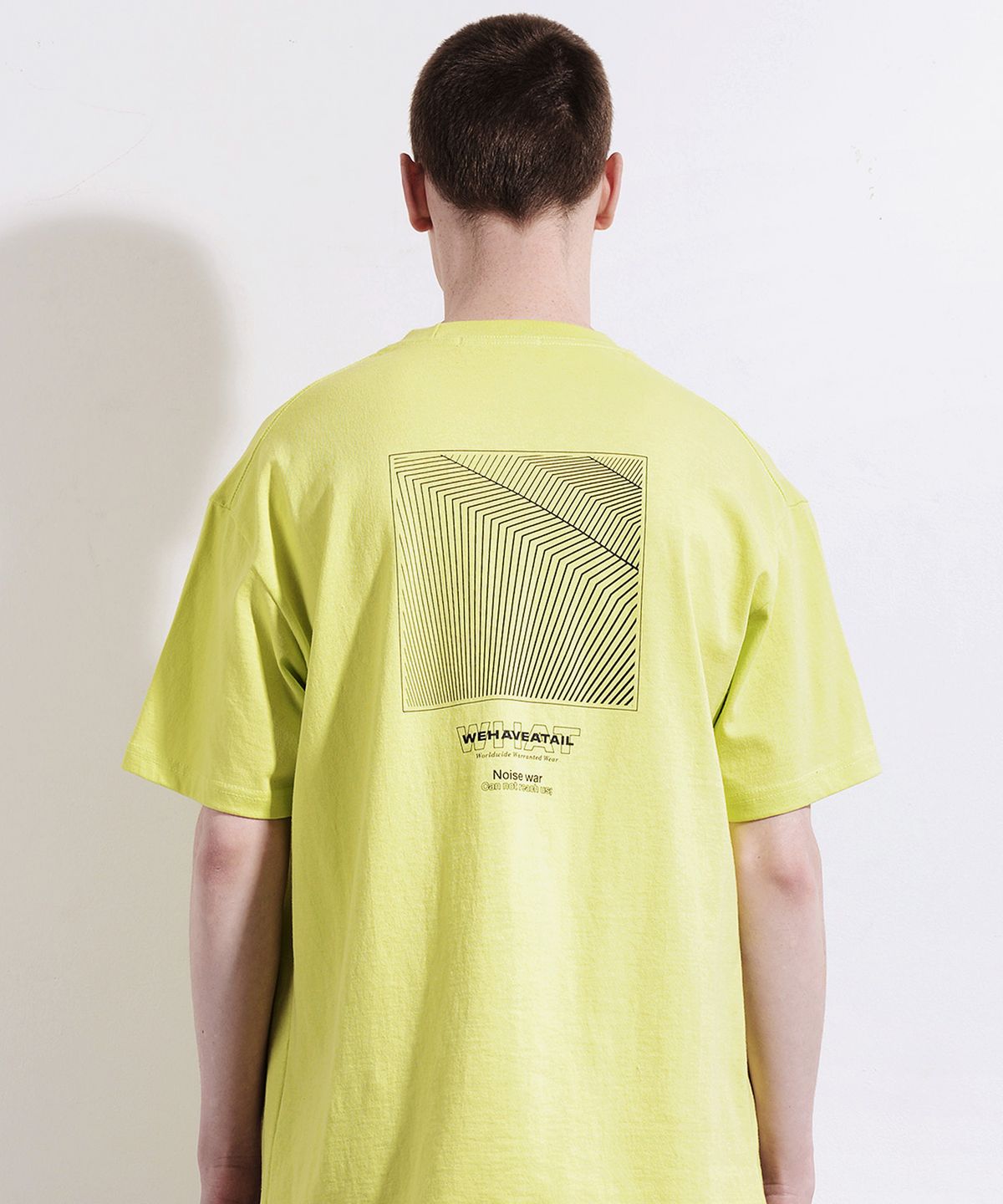 위해브어테일(WE HAVE A TAIL) NOISE WAR TSHIRTS (LIME)