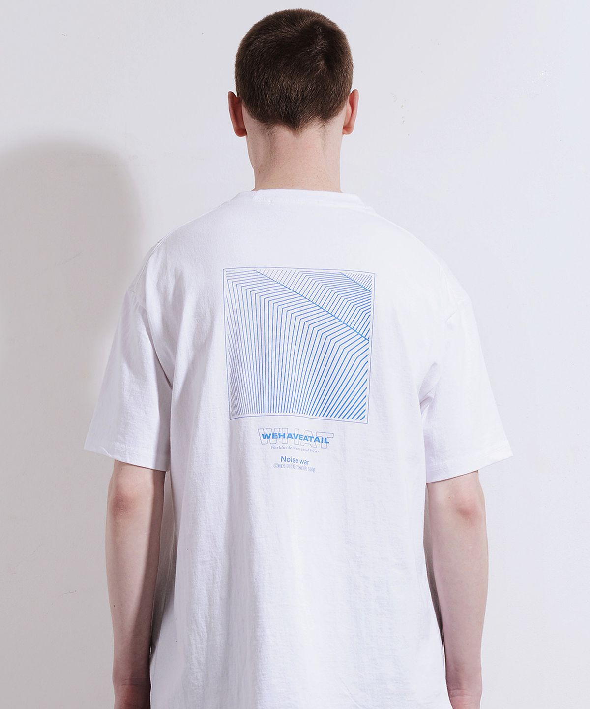 위해브어테일(WE HAVE A TAIL) NOISE WAR TSHIRTS (WHITE)