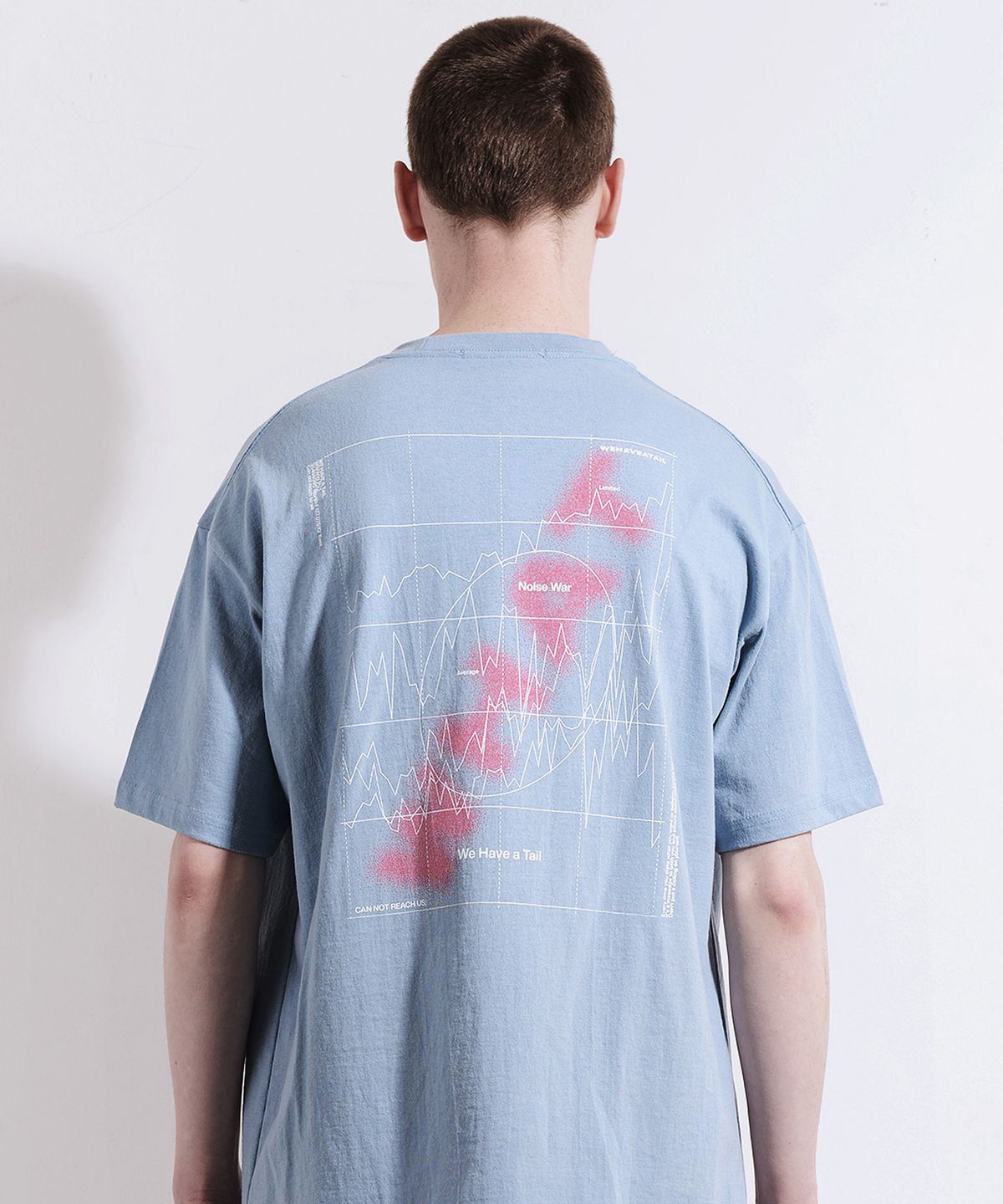 위해브어테일(WE HAVE A TAIL) WAVE TSHIRTS (SKY BLUE)