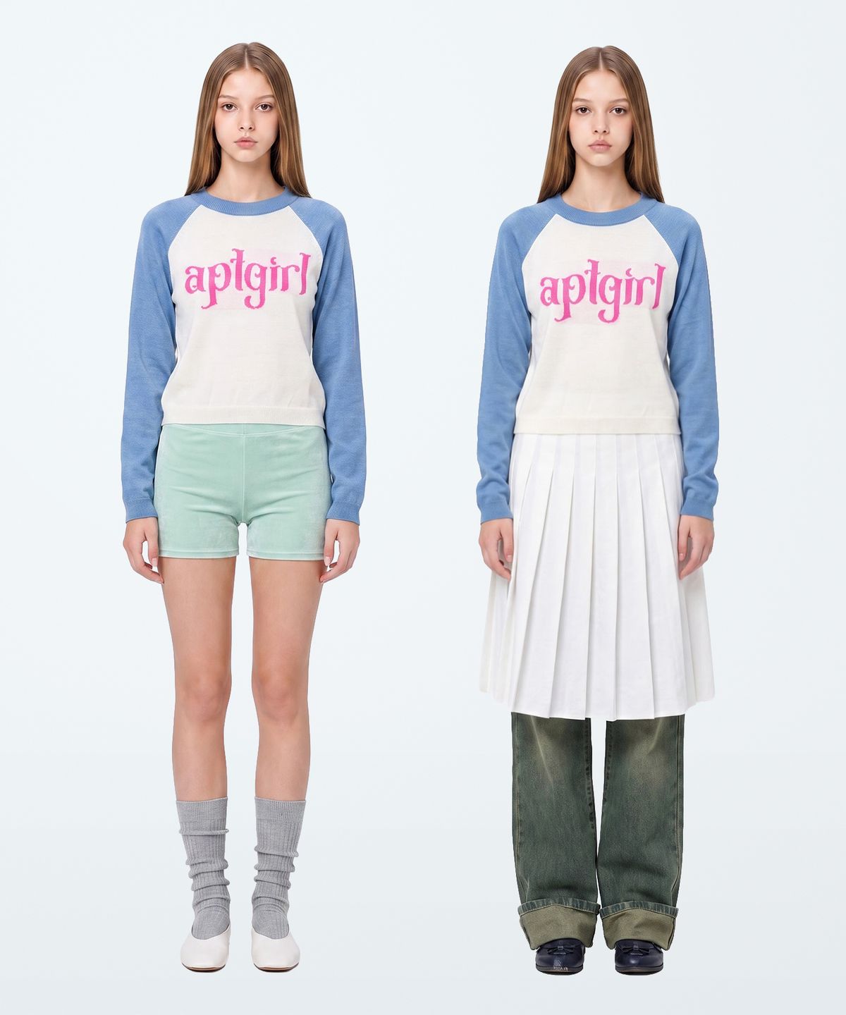 아파트먼트(APARTMENT) (W) GRATIFY KNIT - BLUE