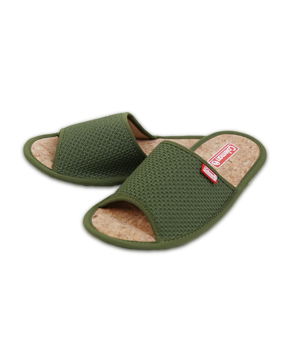 콜맨슈즈(COLEMAN SHOES) 벨로 카키 코르크 남여공용 거실화 슬리퍼