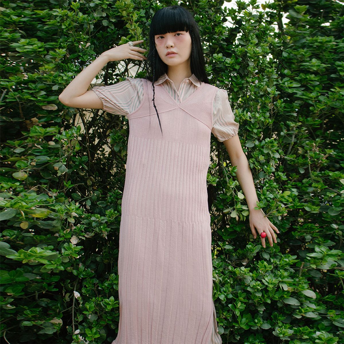 시눈(SINOON) Daphne Dress (Dusty Pink)