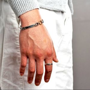 [Bs-348] 925 실버 체인 팔찌