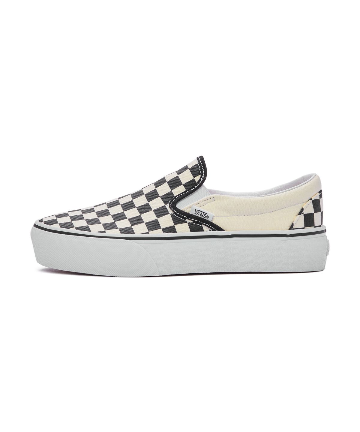 반스(VANS) 클래식 슬립온 플랫폼 - (체커보드) 블랙:화이트 / VN00018EBWW1