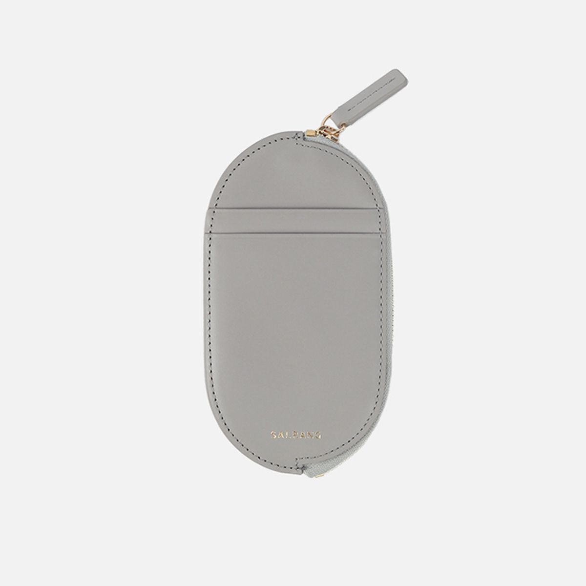 살랑(SALRANG) Oval Slim Card Wallet Light Grey