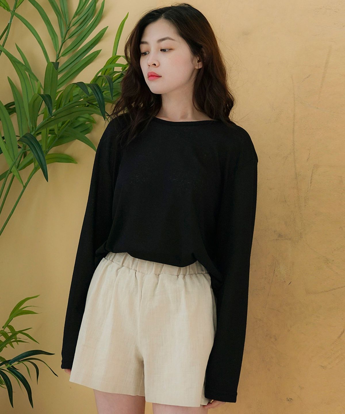 라티젠(LARTIGENT) MTOF2 KNIT L SLEEVE TEE(BLACK)