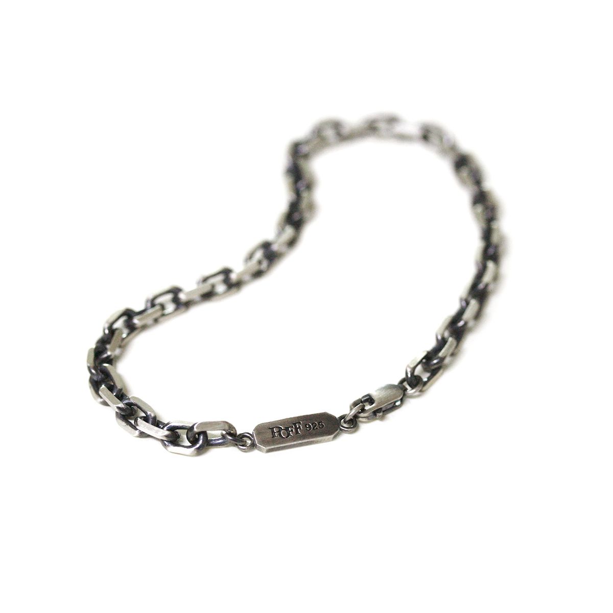 포프(POFF) ANGLED SILVER CHAIN BRACELET_M