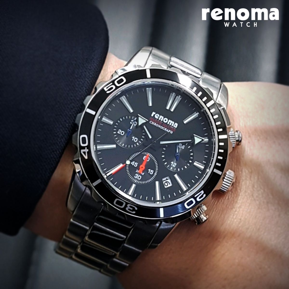 레노마 시계(RENOMA WATCH) 마린마스터 다이버시계 RE-555BK