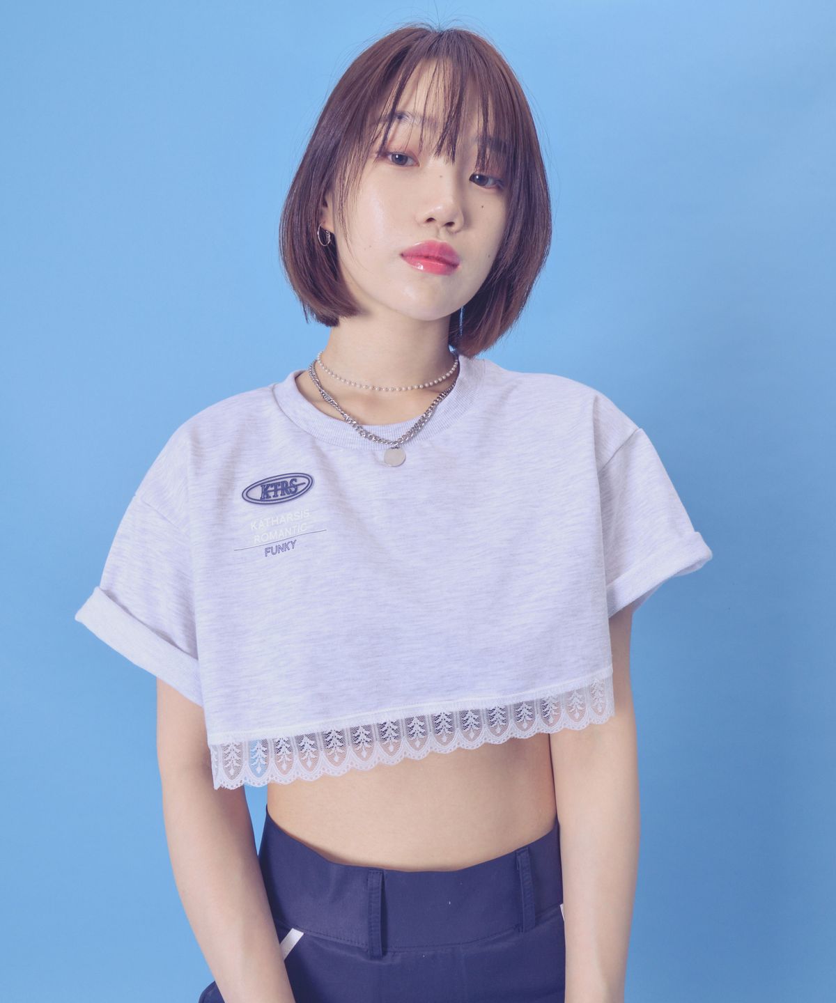 카타르시스(KATHARSIS) 크롭레이스 티 (L/G)_FREE