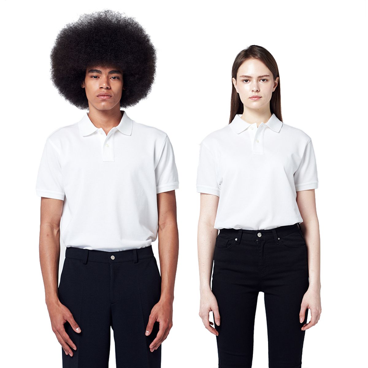 펠스파브룩(FELDSPAR BROOK) 트루핏 하프 폴로셔츠[WHITE]