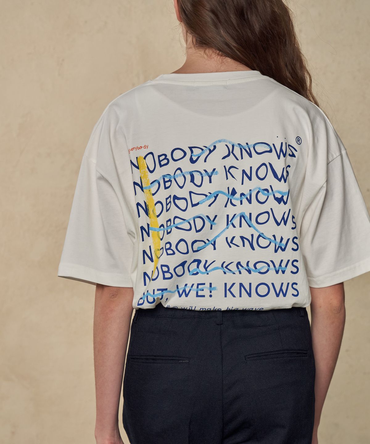 트립르센스(TRIP LE SENS) UNISEX LE Wave Hand Write T-shirts_White