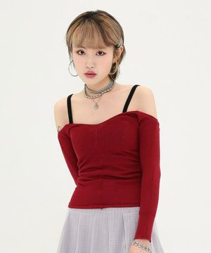 (W) HARI KNIT - BURGUNDY