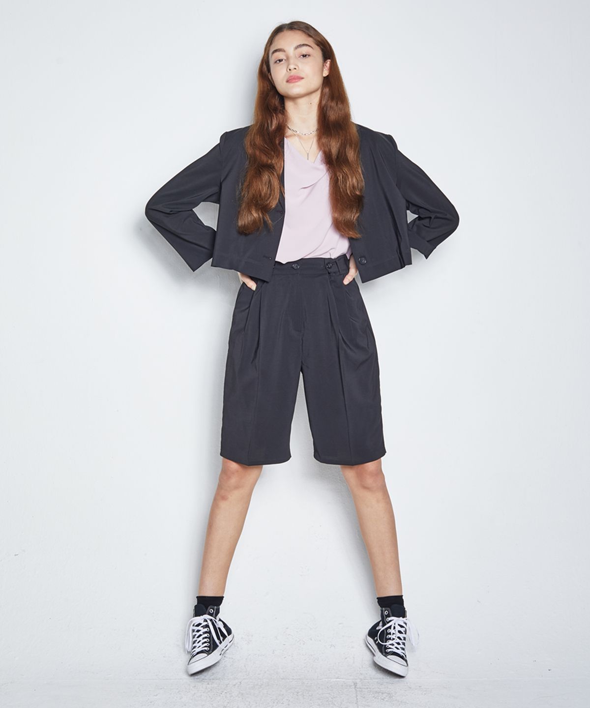 마나비스세븐(MANAVIS7) VIZZO BANDING SHORT PANTS BLACK