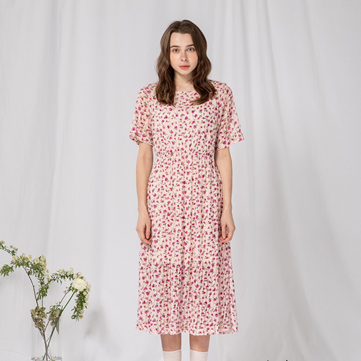 라온(RA_ON) Flower See Through A-line OPS (PK)