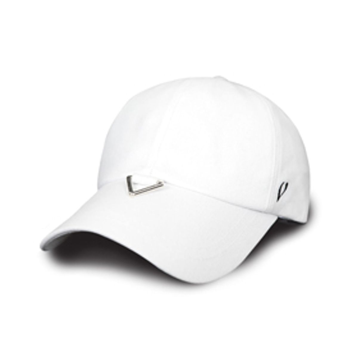 바이브레이트(VIBRATE) BLACK LINE - TRIANGLE VISOR BALL CAP (WHITE)