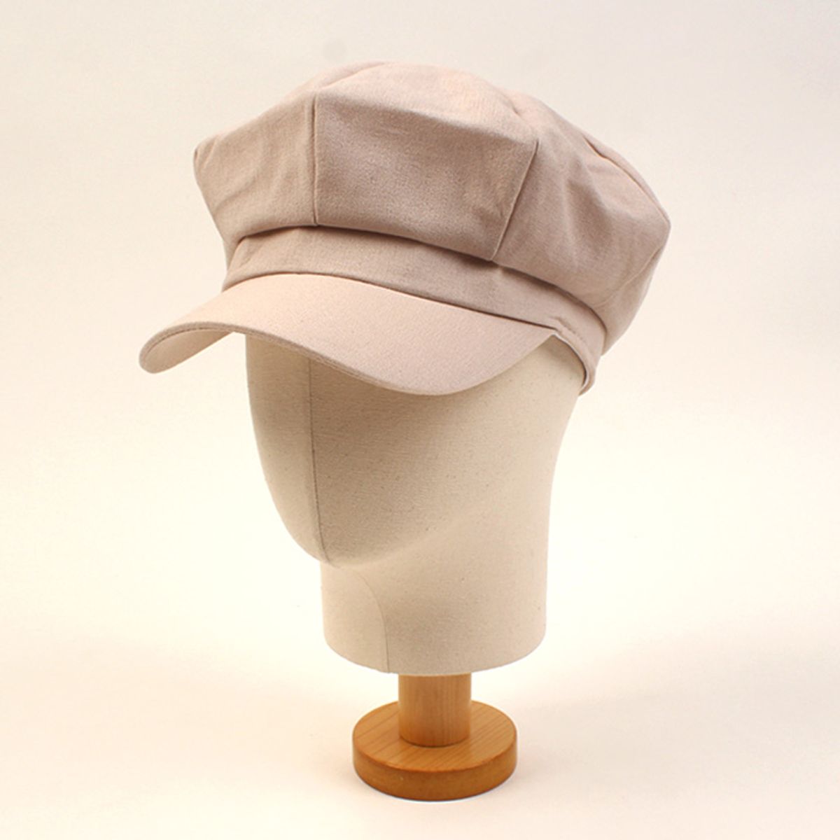 유니버셜 케미스트리(UNIVERSAL CHEMISTRY) Cool Beige Linen Newsboy Cap 린넨뉴스보이캡