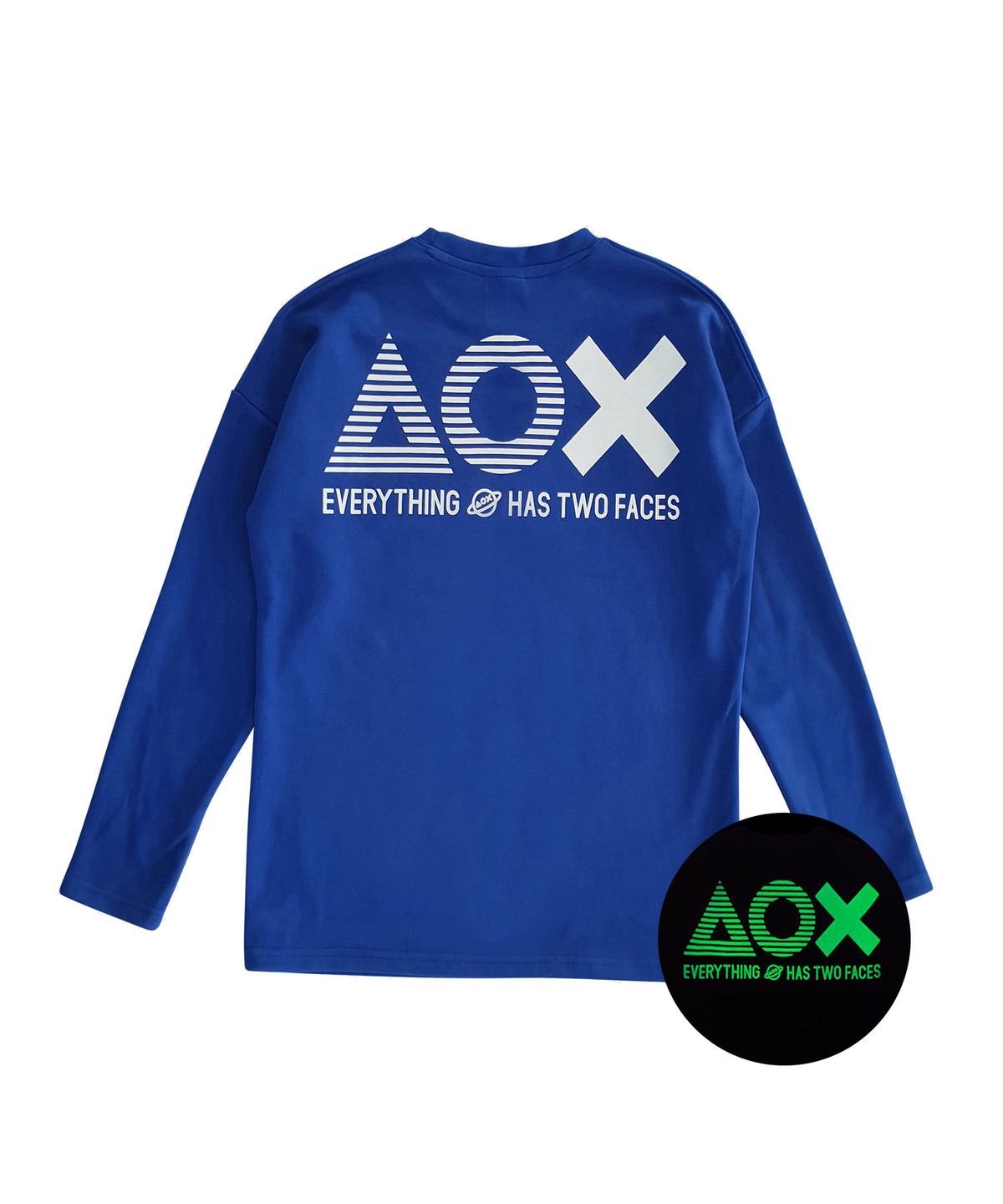 에이오엑스(AOX) Big logo t-shirt(Blue)