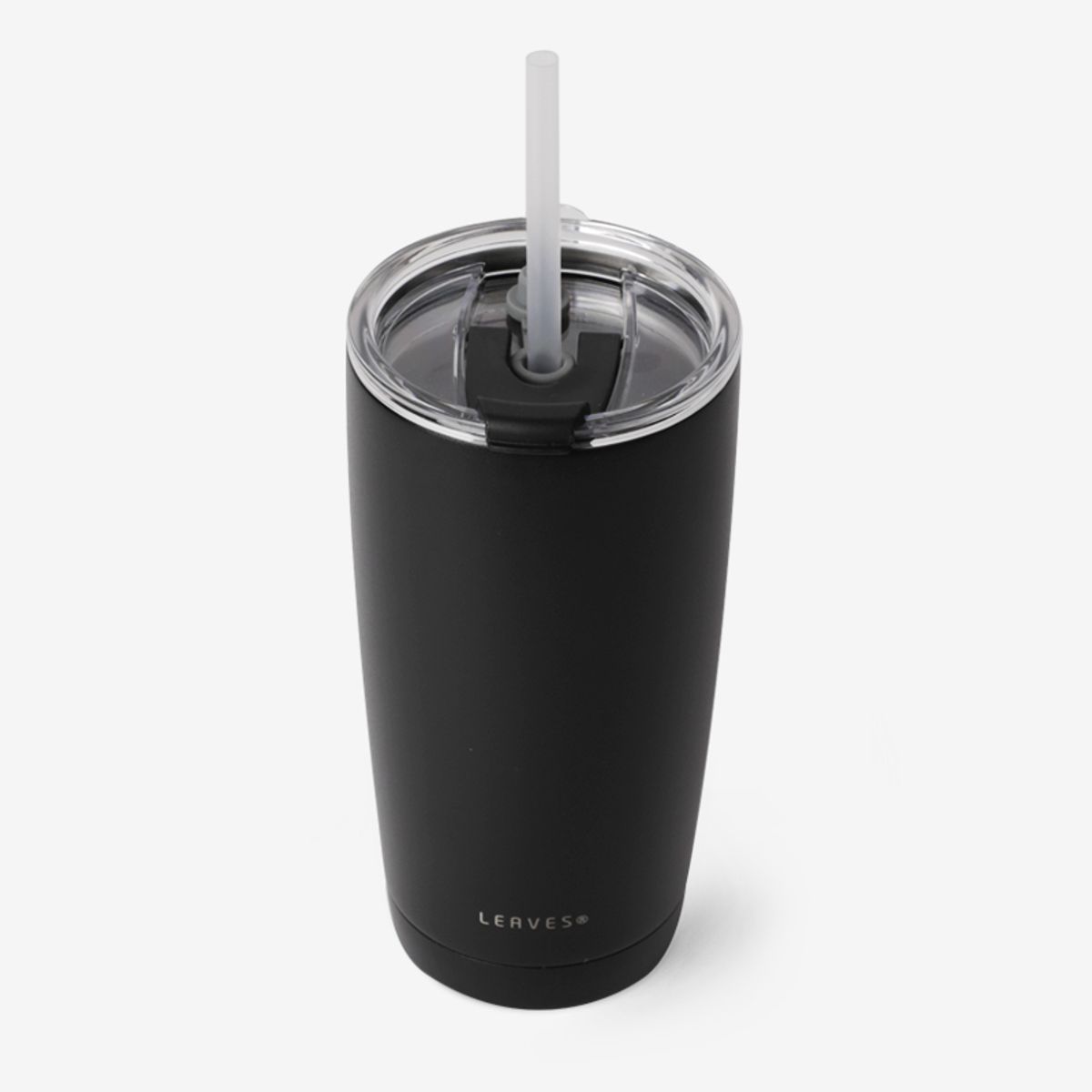 리브스(LEAVES) 보온보냉 빨대 텀블러 20oz_BLACK