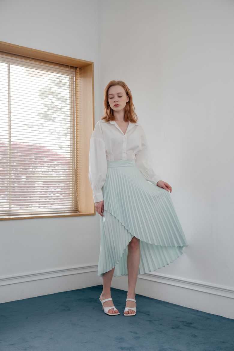 Pieats skirt _ mint