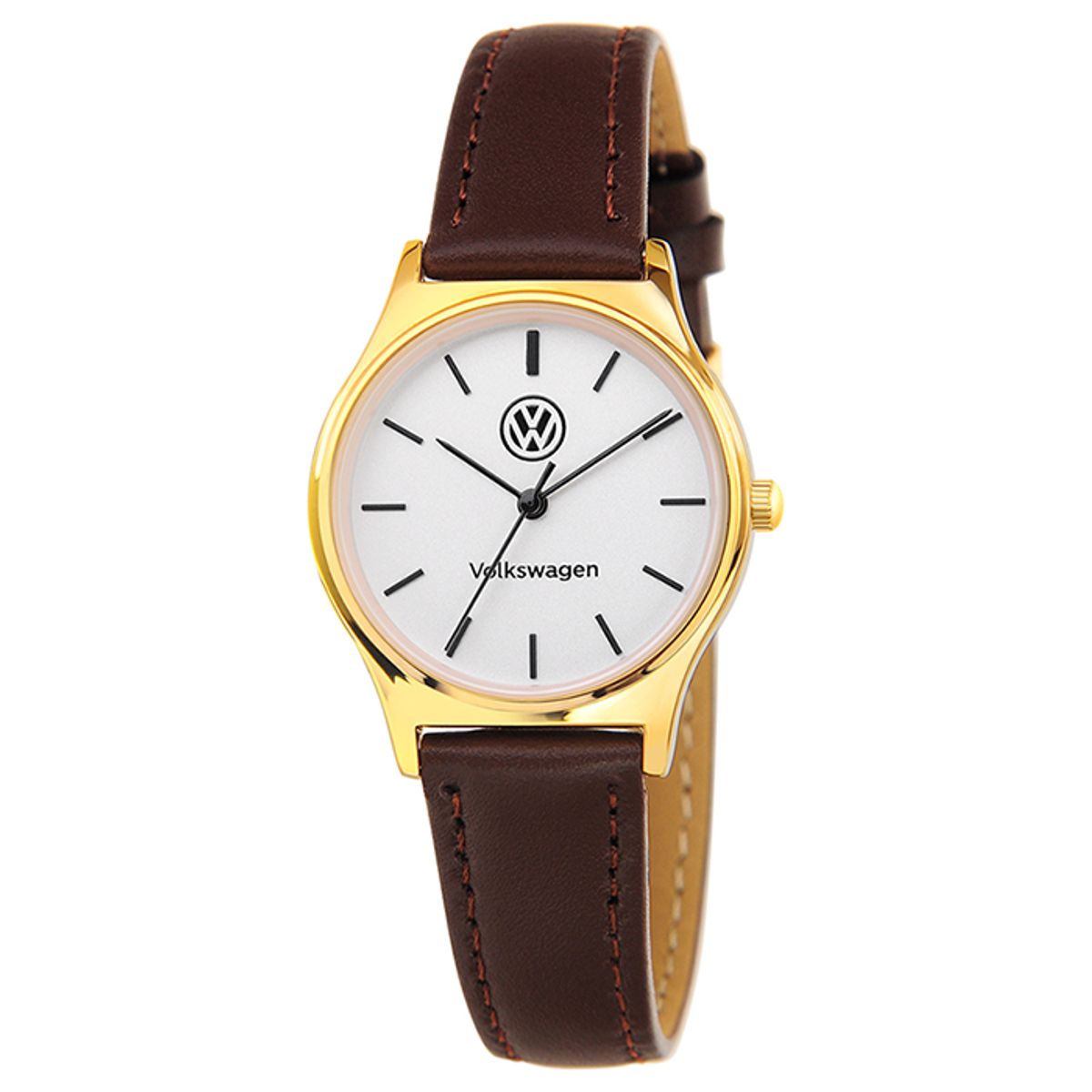 폭스바겐 와치(VOLKSVAGEN WATCH) 커플가죽시계 여성용 VW-RetroSlim30-BR