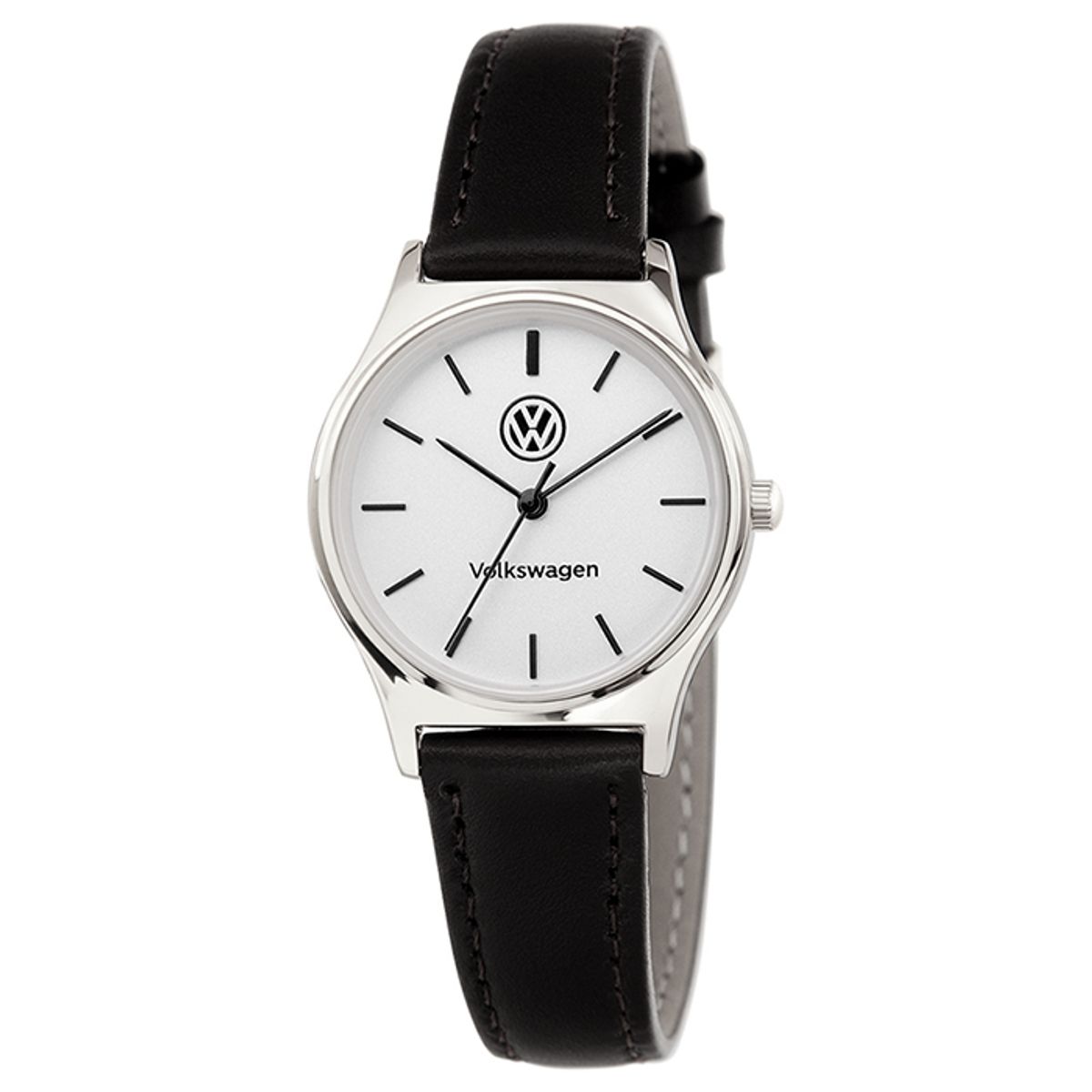 폭스바겐 와치(VOLKSVAGEN WATCH) 커플가죽시계 여성용 VW-RetroSlim30-BK