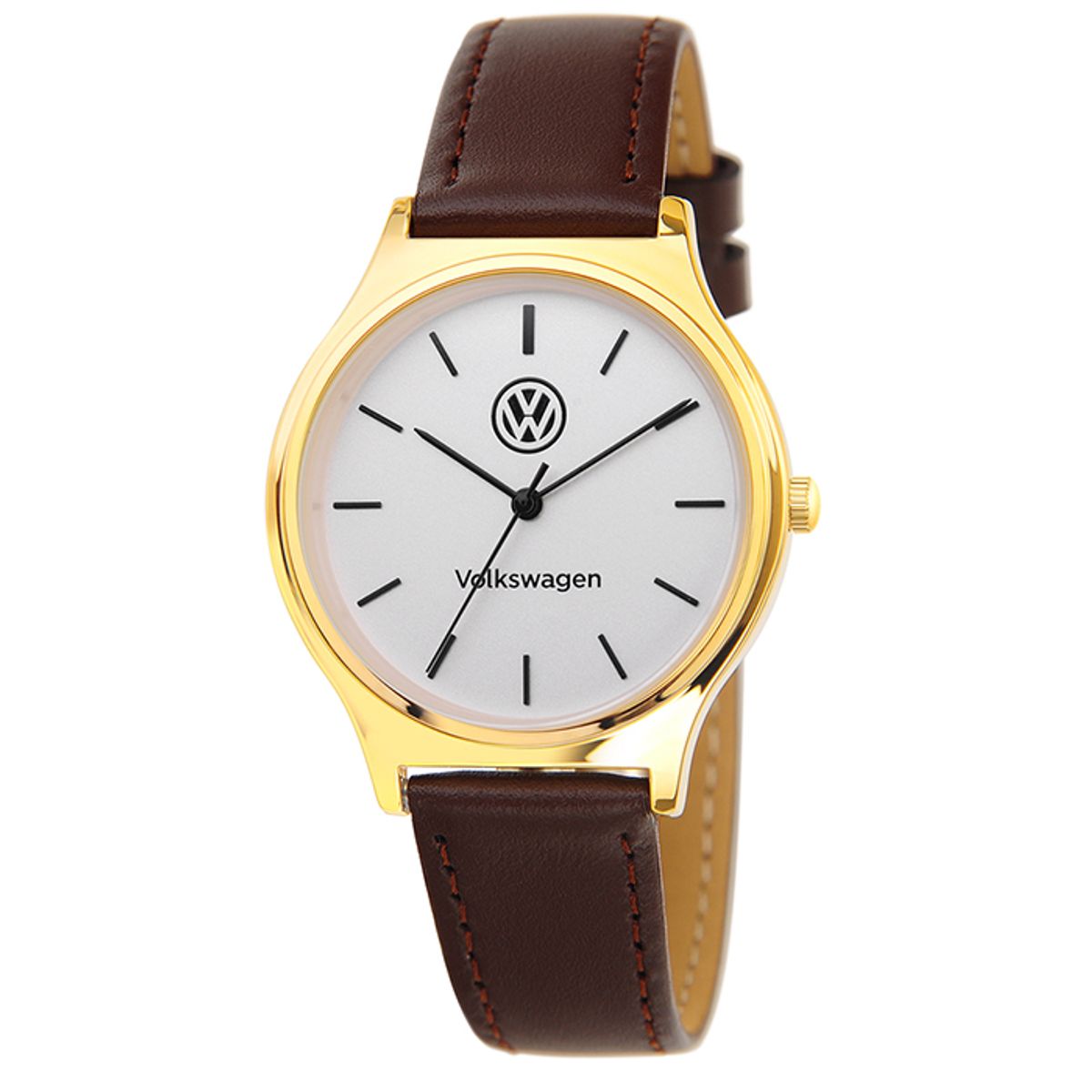 폭스바겐 와치(VOLKSVAGEN WATCH) 커플가죽시계 남성용 VW-RetroSlim38-BR