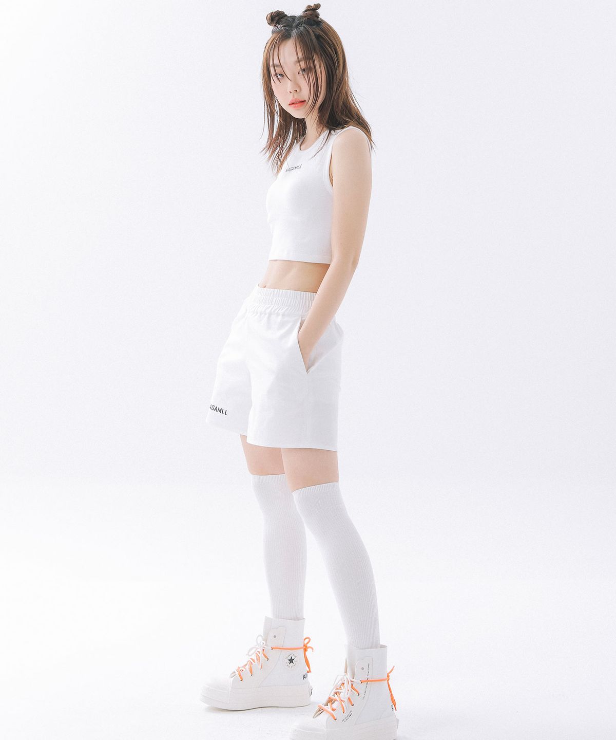카가미엘(KAGAMI.L) 오버사이즈 밴드 팬츠