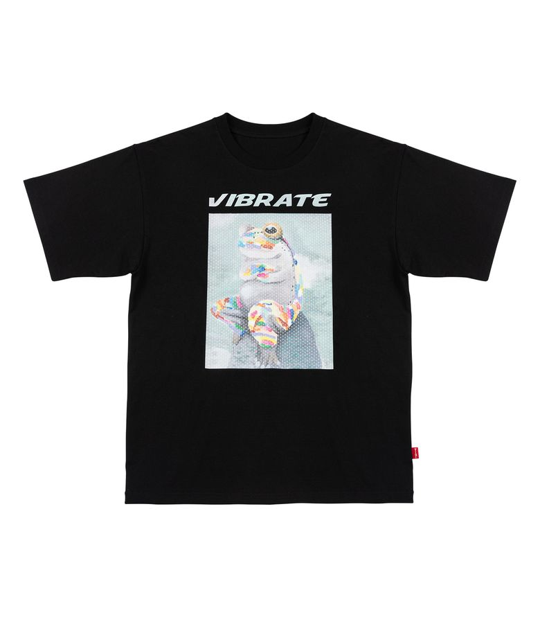 GLORY FROG LOGO HOLOGRAPHY T-SHIRT (BLACK)