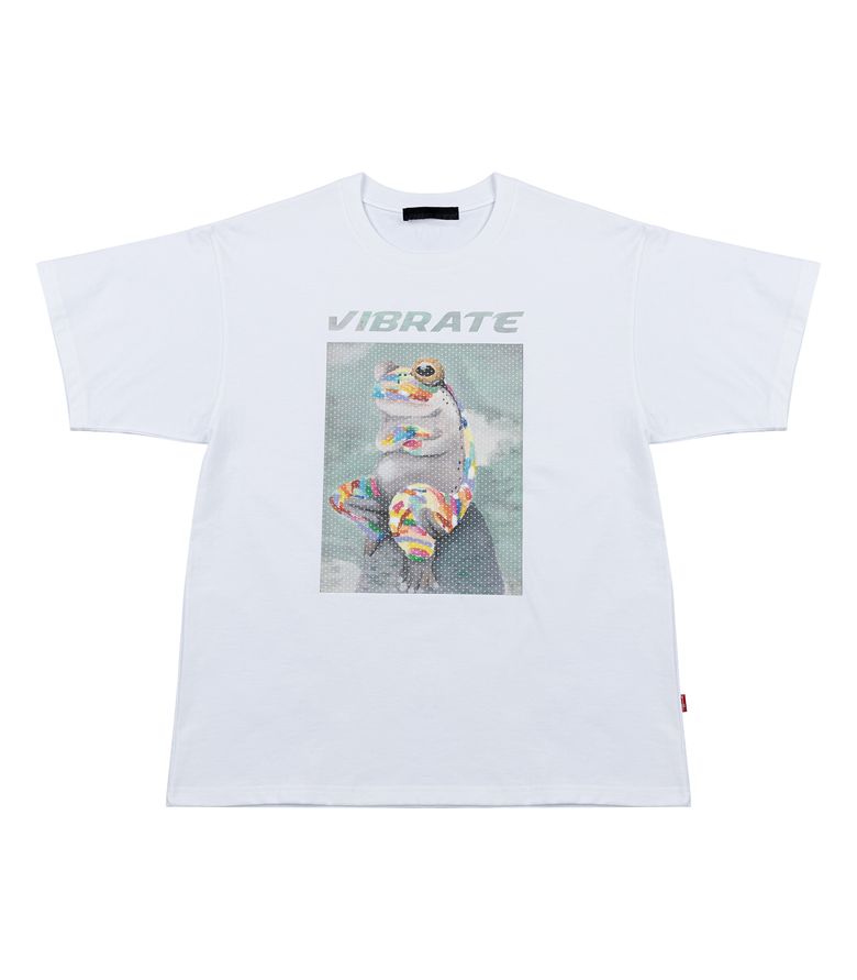 GLORY FROG LOGO HOLOGRAPHY T-SHIRT (WHITE)