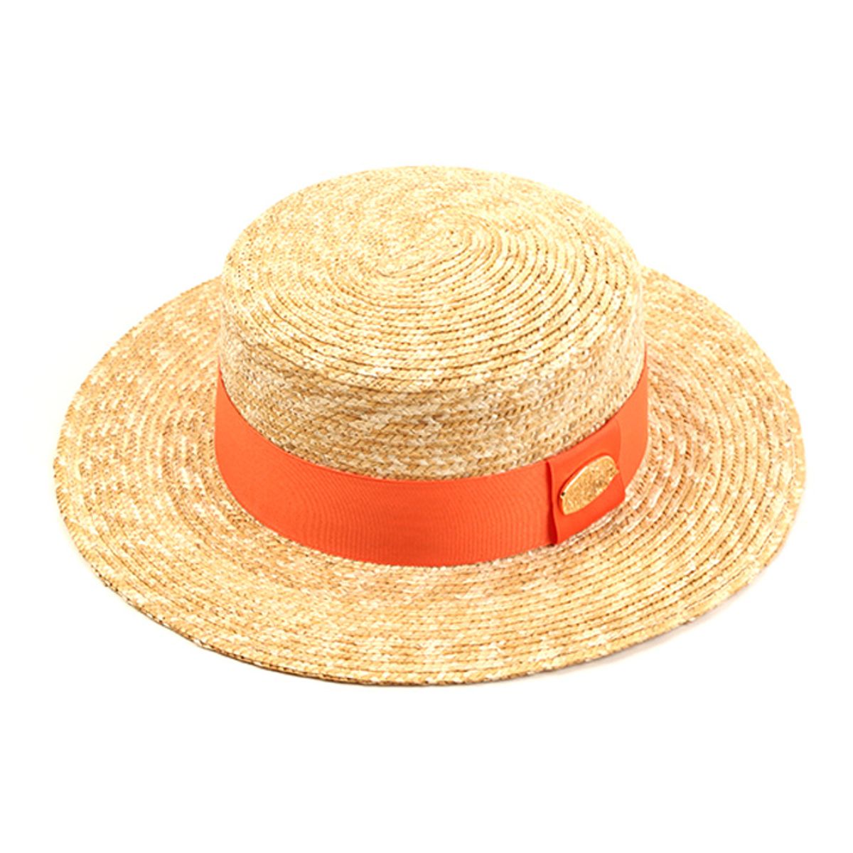 유니버셜 케미스트리(UNIVERSAL CHEMISTRY) Kangkang Orange Line Panama Hat 파나마햇