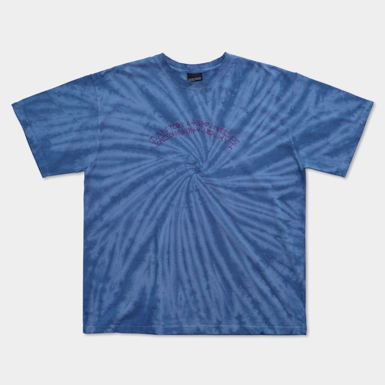 TIE-DYE BASIC LOGO TEE - BLUE
