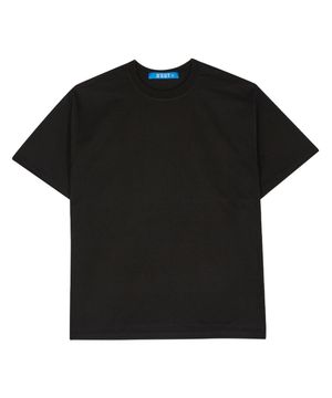 레이어드 옆트임 반팔 티셔츠 - BLACK