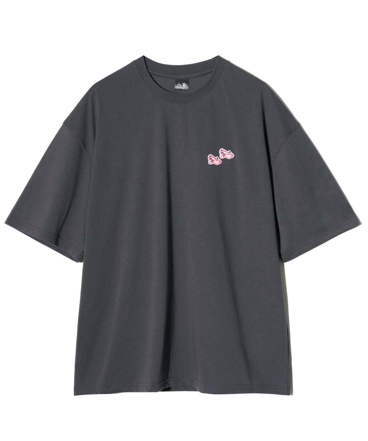 파르티멘토(PARTIMENTO) [PINK PANTHER] 패치 로고 티 차콜